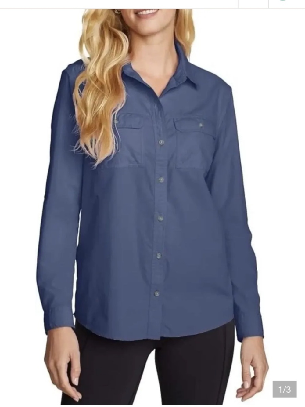 Eddie Bauer Ripstop Long Sleeve sz small